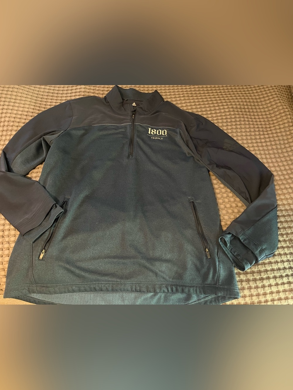 adidas Navy Blue 1800 Tequila Half-Zip Pullover